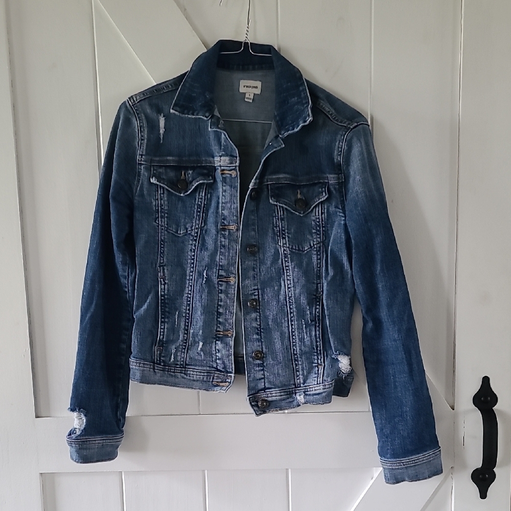 Denim  Distressed Jacket